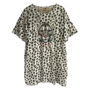 Vintage Jungle Joe’s Womens One Size Sleep Safari‎ All Over Print T Shirt Dress